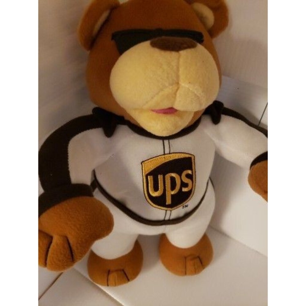 Nascar UPS Car Plush Crew Bear